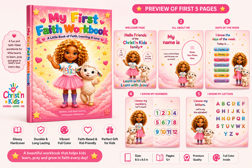 Kids Bible Book (Christian Bible based Activity & Workbook)